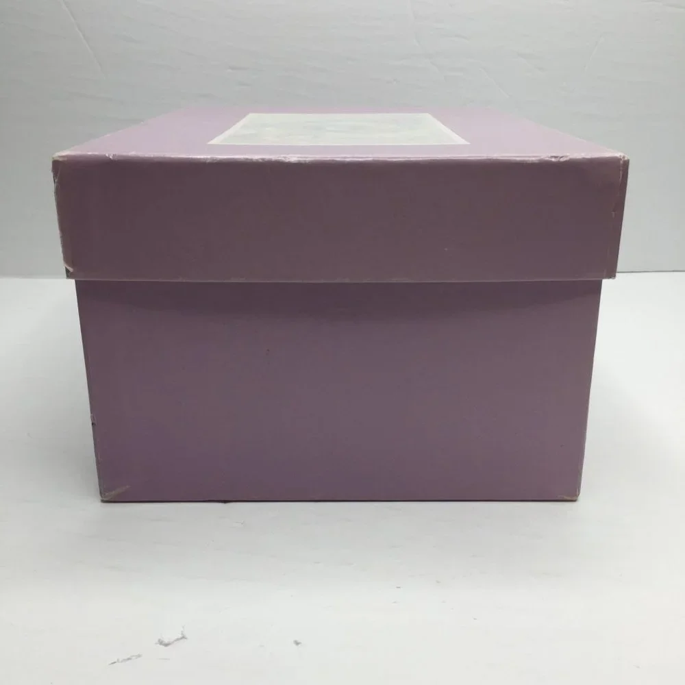 Vintage 1986 Current Inc Marble Check Storage Gift Box 9
